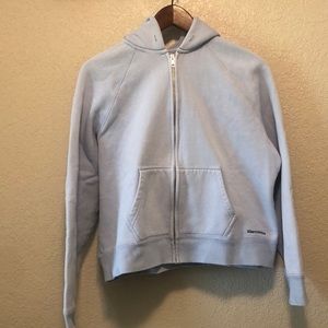 Abercrombie and Fitch Powder Blue Front Zip Hoodie